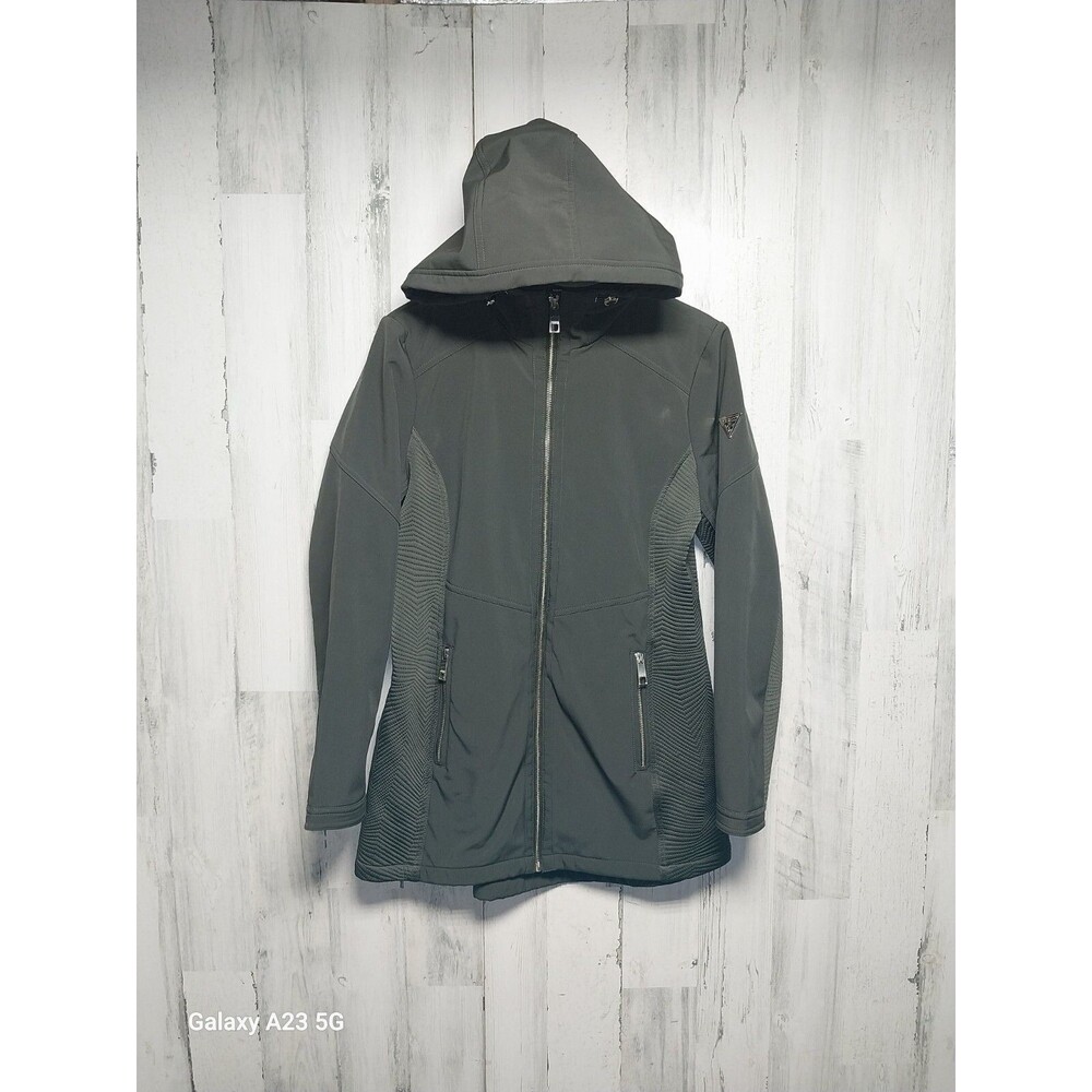 Guess Women's Medium Green Hooded Jacket